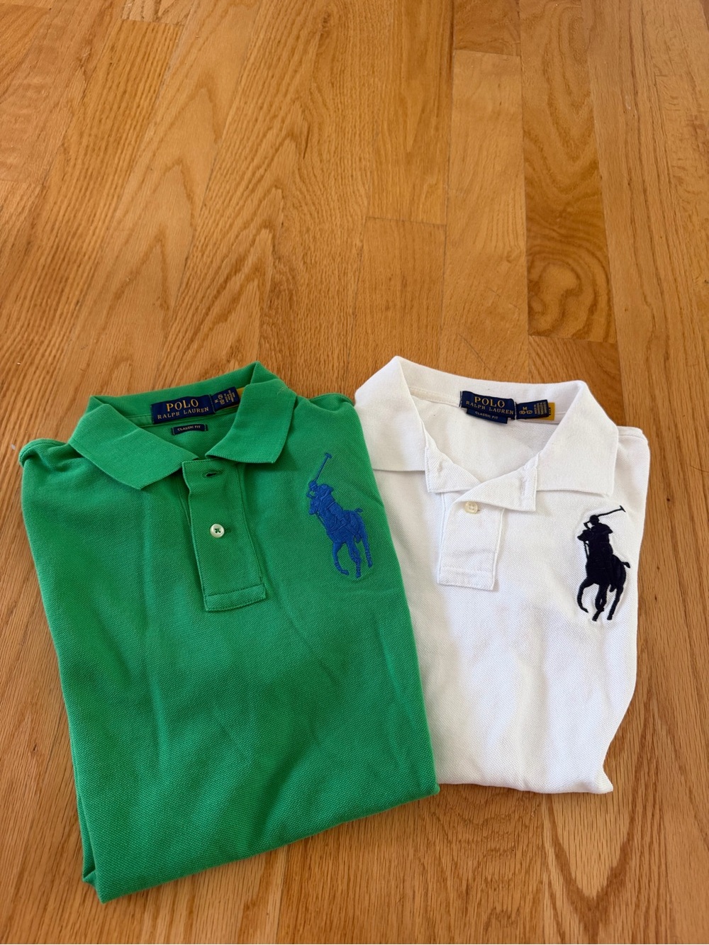 Ralph Lauren Kids Green & White Polo Set with Embroidered Pony